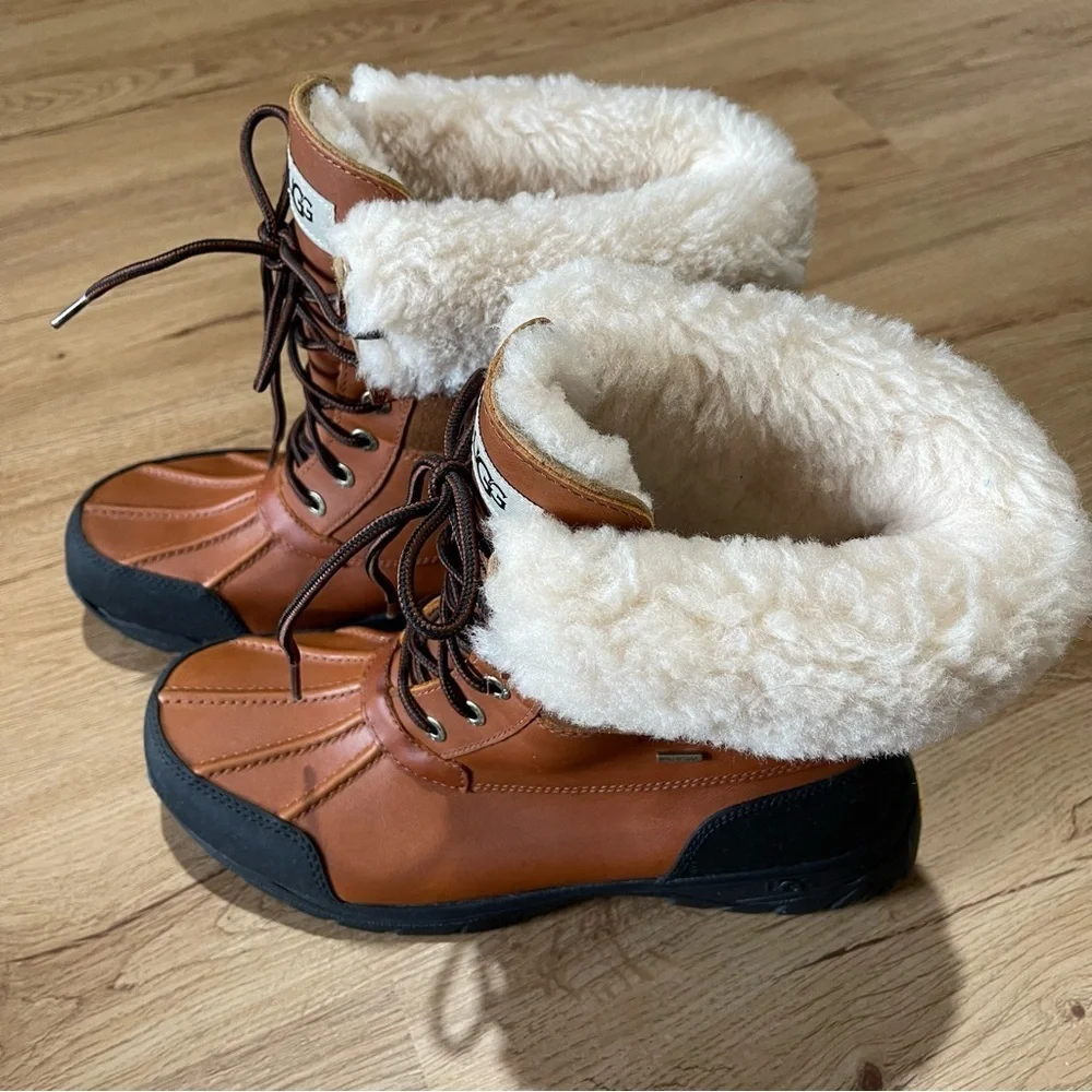 Mens UGG® Butte Boot - Tan/Brown/Black Size 9